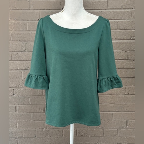 ModCloth Green back bow top M - Picture 2 of 8